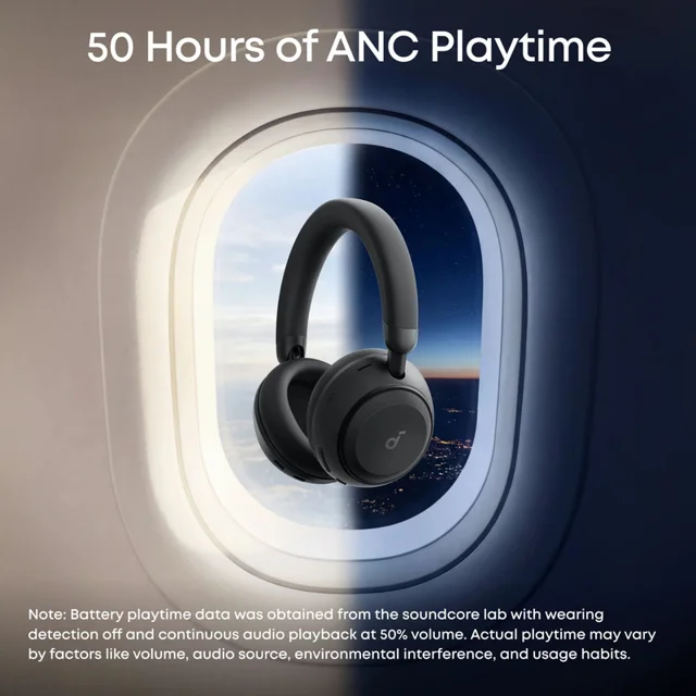 هدفون بلوتوثی انکر مدل Soundcore Space 2 با نویز کنسلینگ فعال ANC، صدای Hi-Res و شارژدهی ت 102959419
