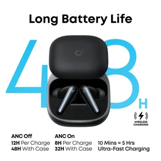 هدفون بلوتوثی انکر مدل Soundcore Liberty 5 با نویز کنسلینگ فعال (ANC)، درگاه شارژ USB Type 102960615