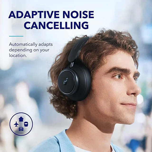 هدفون بلوتوثی برند انکر مدل Soundcore Space Q45 A3040 با نویز کنسلینگ فعال (ANC)، درگاه شا 102007883