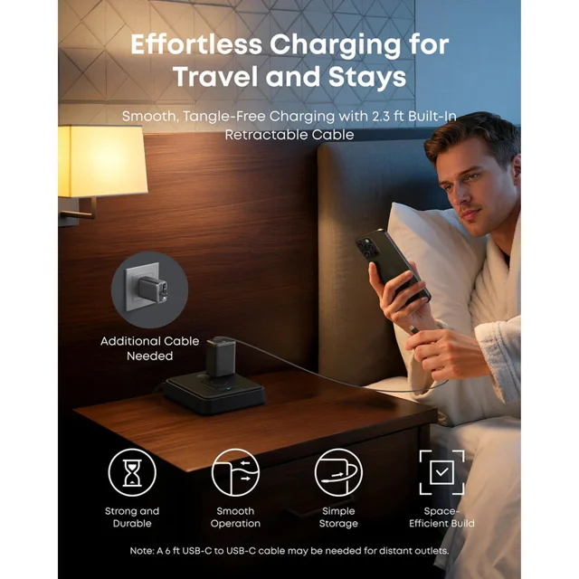 شارژر دیواری 35 وات انکر مدل A2658 به همراه کابل USB-C 102002628