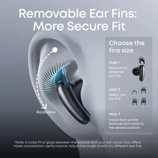 هدفون بلوتوثی توگوشی انکر مدل Soundcore Liberty Buds، مجهز به Adaptive ANC 3.0، پشتیبانی ا 102959559