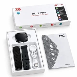 ساعت هوشمند 46 میلی‌متر ویرفیت مدل HK12 Pro با بند سیلیکونی 102919526