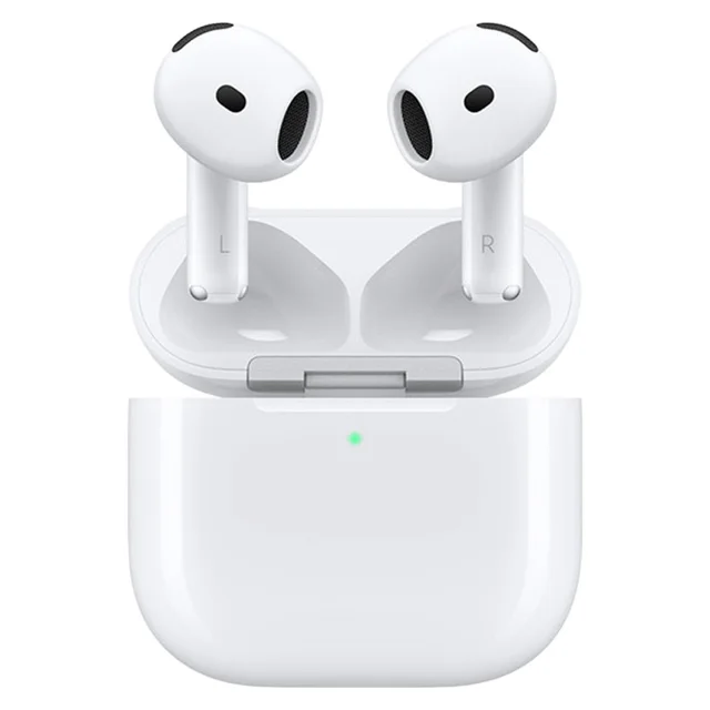 هدفون بلوتوثی اپل مدل AirPods 4 دارای نویز کنسلینگ، درگاه شارژ USB-Type-C و شارژ بی سیم، ب 103026871