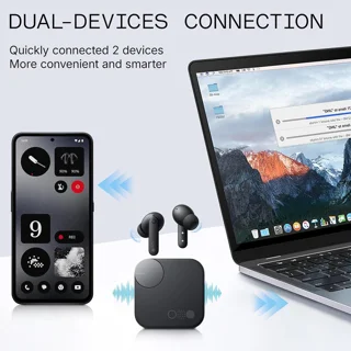 هندزفری بلوتوثی ناتینگ مدل CMF Buds Pro 2 با نویز کنسلینگ فعال (ANC)، درگاه شارژ USB Type- 102921728