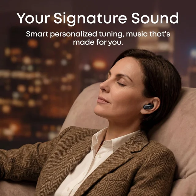 هدفون بلوتوثی توگوشی انکر مدل Soundcore Liberty 5 Pro Max دارای نمایشگر لمسی 1.78 اینچی AM 102960602
