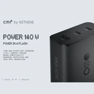 شارژر دیواری 140 وات سه پورت ناتینگ مدل CMF Power 140W GaN به همراه کابل USB-C به طول 1.5  103072020