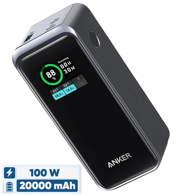 پاوربانک 100 وات انکر مدل A1336 ظرفیت 20000 میلی آمپر ساعت 101998347