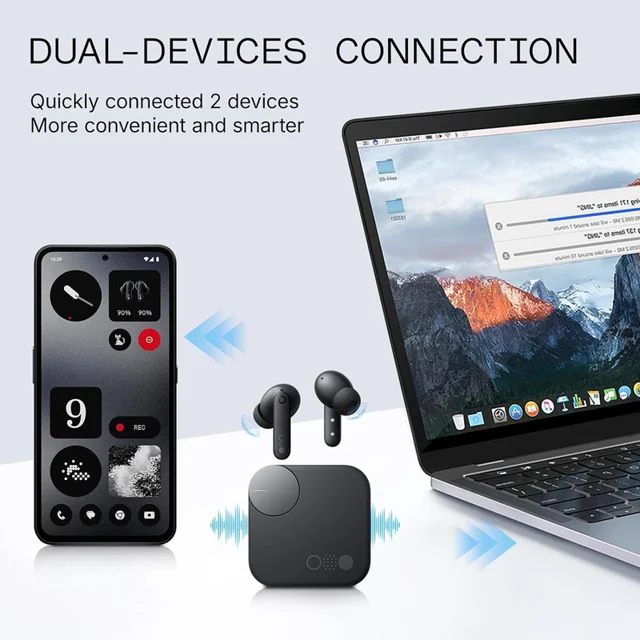 هندزفری بلوتوثی ناتینگ مدل CMF Buds Pro 2 با نویز کنسلینگ فعال (ANC)، درگاه شارژ USB Type- 102921726