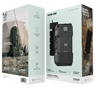پاوربانک گرین لاین مدل GL-PX27 Solar 5-Panel ظرفیت 20000 میلی‌آمپر ساعت 102918898