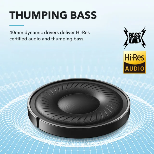 هدفون بلوتوثی انکر مدل Soundcore Q20i با نویز کنسلینگ فعال (ANC)، درگاه شارژ USB Type-C، د 102007840