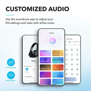 هدفون بلوتوثی انکر مدل Soundcore Q20i با نویز کنسلینگ فعال (ANC)، درگاه شارژ USB Type-C، د 102007841