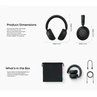 هدفون بلوتوثی انکر مدل Soundcore Space 2 با نویز کنسلینگ فعال ANC، صدای Hi-Res و شارژدهی ت 102959414