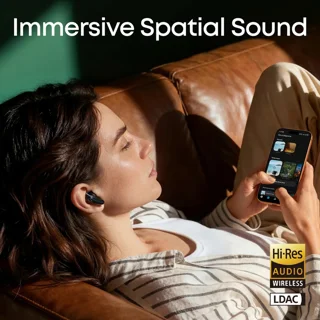 هدفون بلوتوثی توگوشی انکر مدل Soundcore Liberty Buds، مجهز به Adaptive ANC 3.0، پشتیبانی ا 102959567