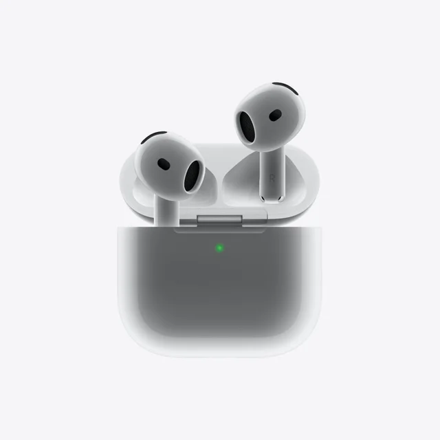 هدفون بلوتوثی اپل مدل AirPods 4 دارای نویز کنسلینگ، درگاه شارژ USB-Type-C و شارژ بی سیم، ب 103027021