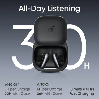 هدفون بلوتوثی توگوشی انکر مدل Soundcore Liberty Buds، مجهز به Adaptive ANC 3.0، پشتیبانی ا 102959558