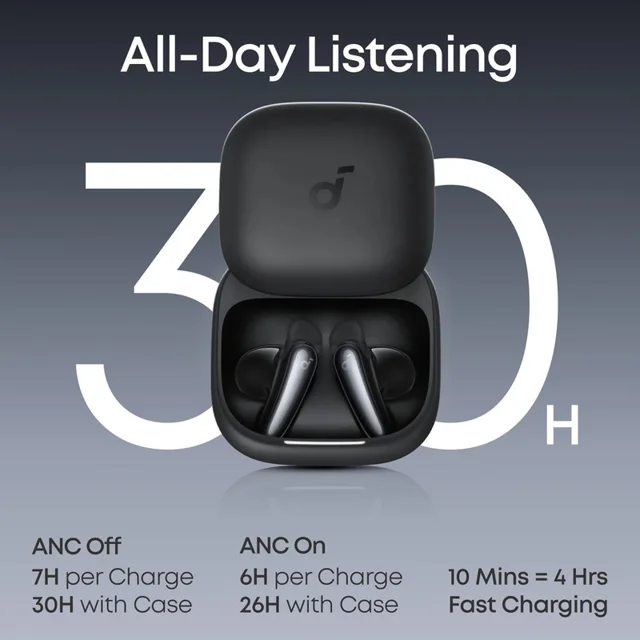 هدفون بلوتوثی توگوشی انکر مدل Soundcore Liberty Buds، مجهز به Adaptive ANC 3.0، پشتیبانی ا 102959558