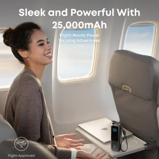 پاوربانک 100 وات انکر مدل A1695 ظرفیت 25000 میلی آمپر ساعت به همراه دو کابل USB-C 101998958